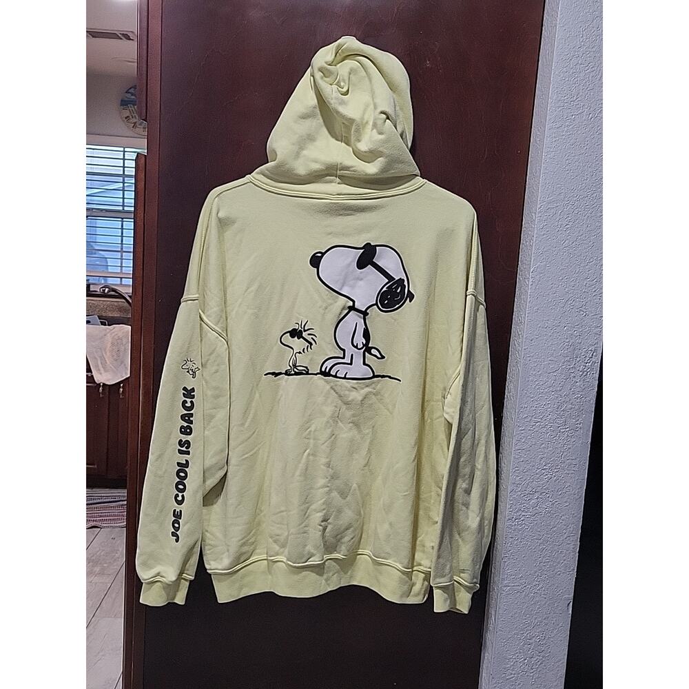 Snoopy Joe Cool Sweat Shirt Hoodie Vintage Size XL